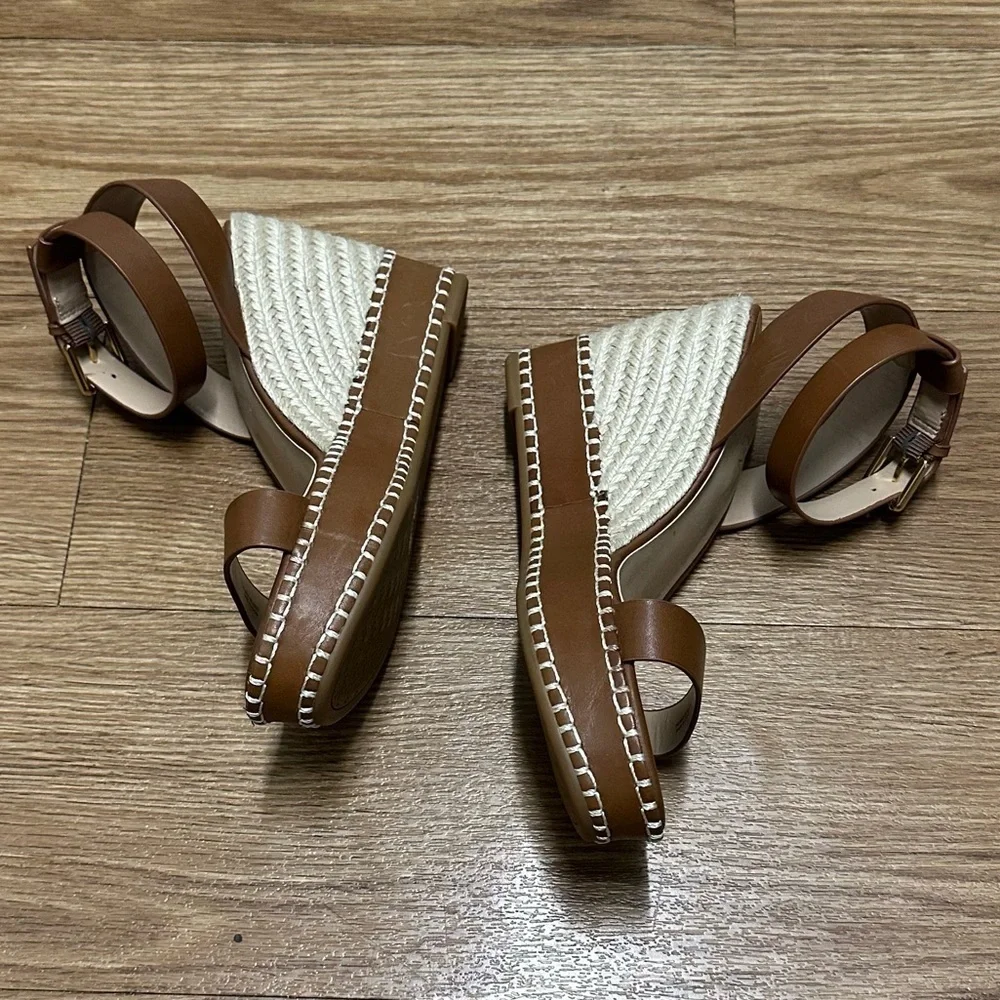 LAUREN RALPH LAUREN Wedge Platform Open Toes Sandals Espadrilles